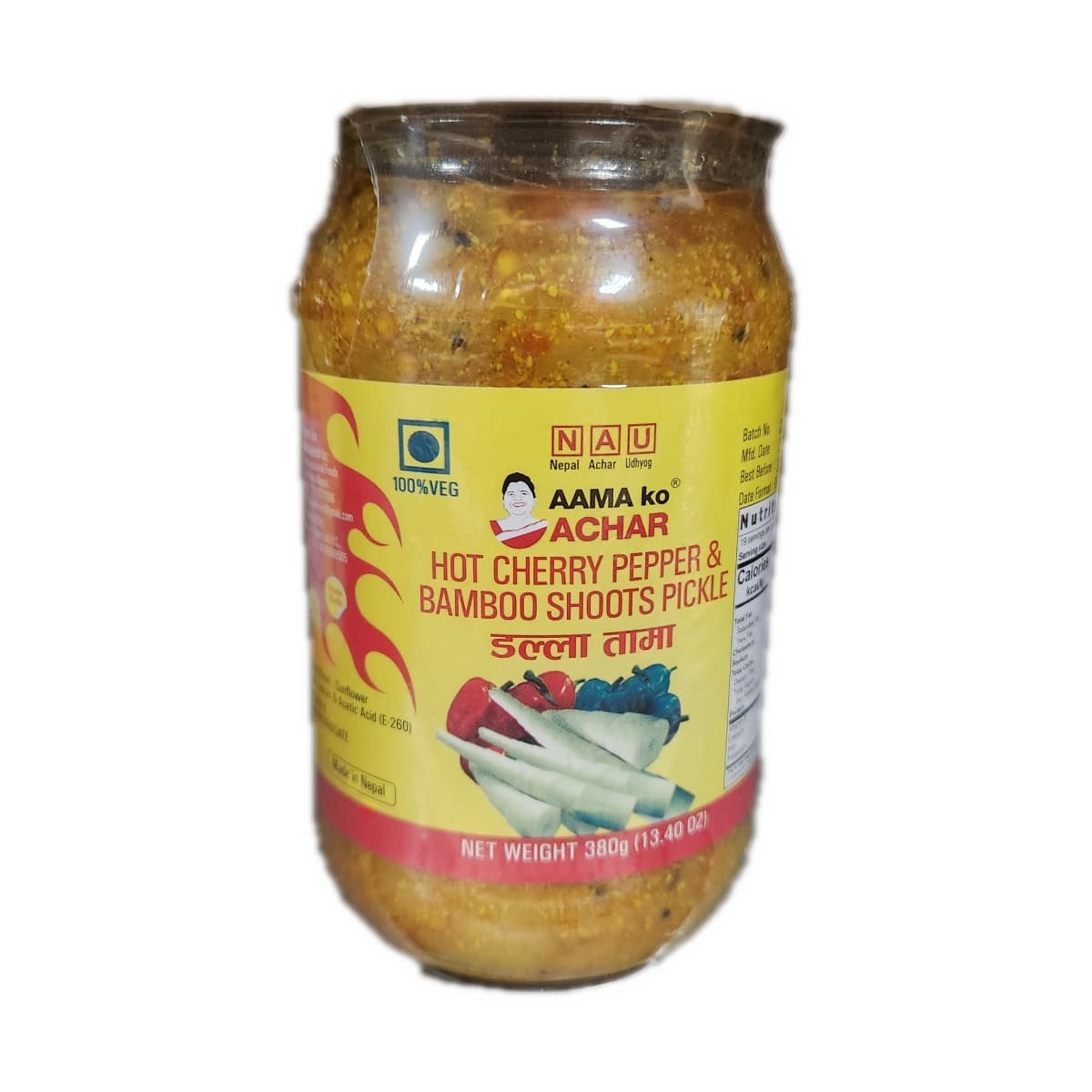 NAU Aama ko Achar Hot Cherry Pepper & Bamboo Shoots Pickle